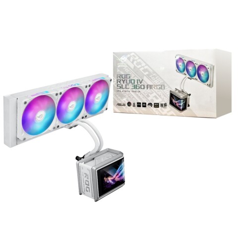 Cooler Líquido Asus Rog Ryuo Iv Slc 360mm 2k Amoled Blanco COOLER ASUS ROG RYUO IV SLC 360 ARGB WH