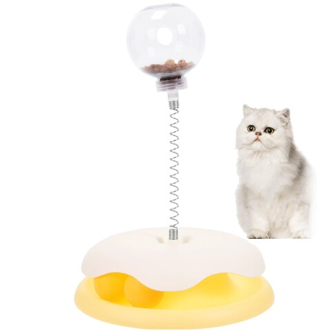 Juguete Dona Gato Base Resorte Dispensador Comida Alimento Juguete Dona Gato Base Resorte Dispensador Comida Alimento