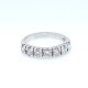 Anillo en oro 18k blanco con 7 brillantes Anillo en oro 18k blanco con 7 brillantes