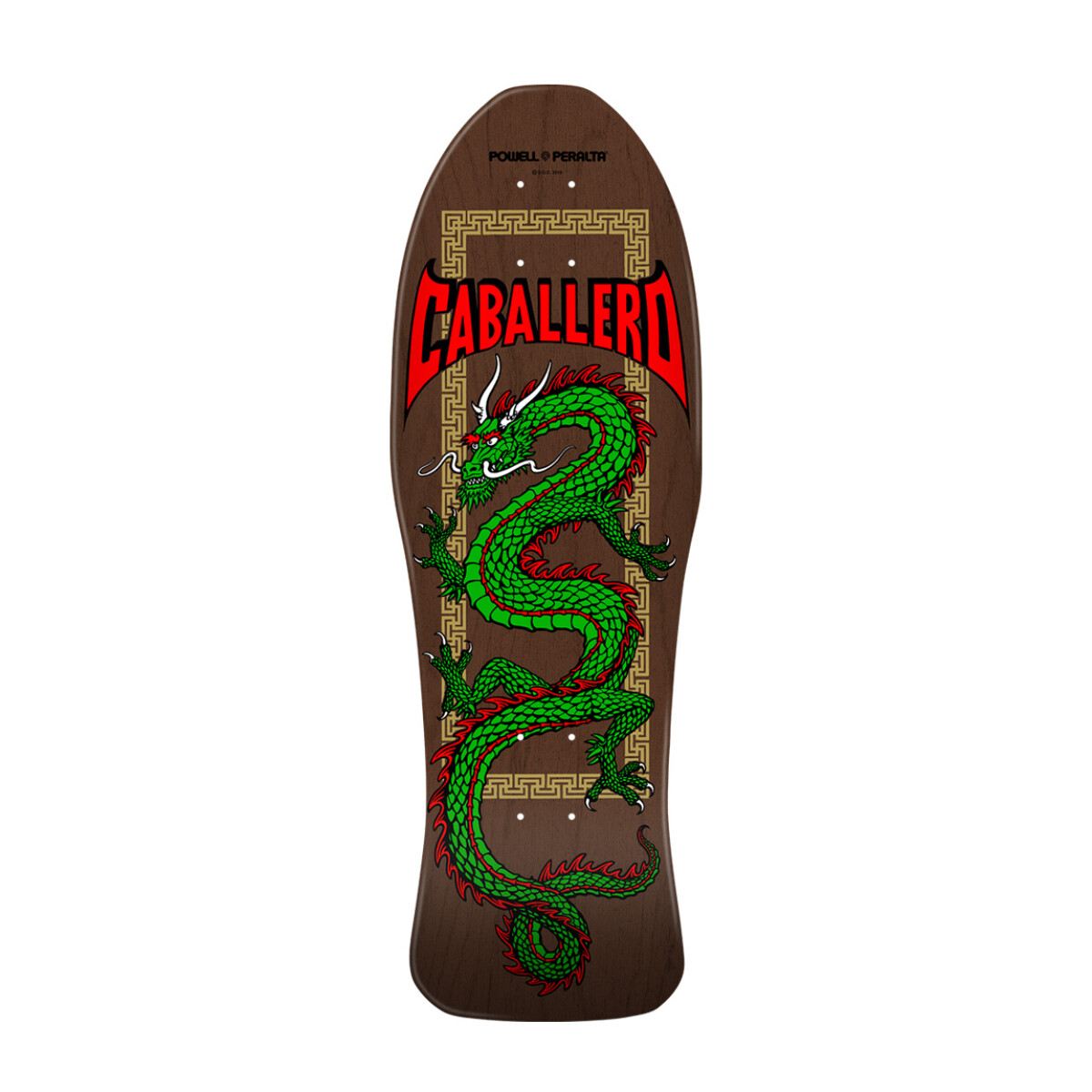 Powell Peralta Steve Caballero Chinese Dragon Reissue - Brown Stain - 10 x 30 