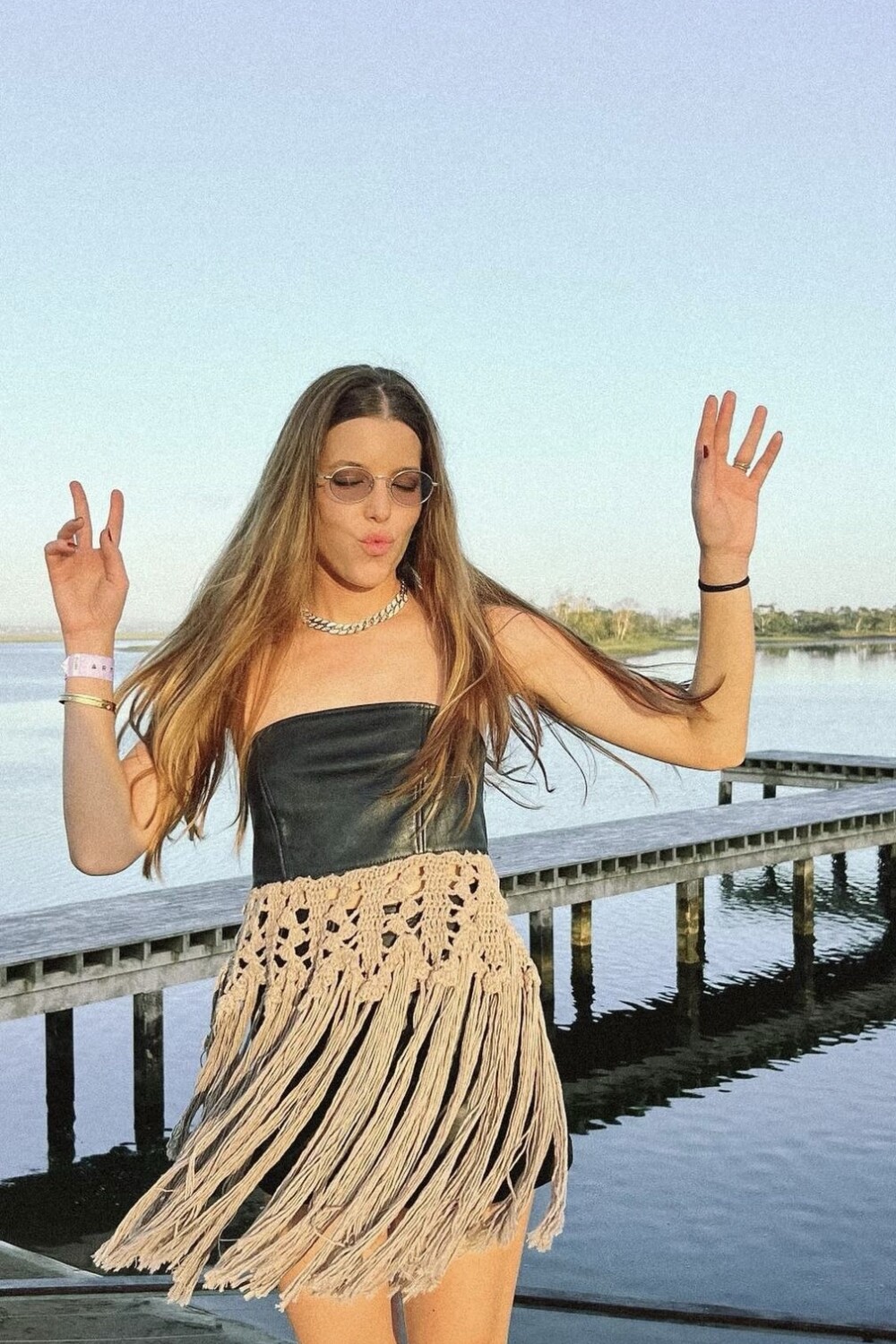 Top Util Crochet Negro