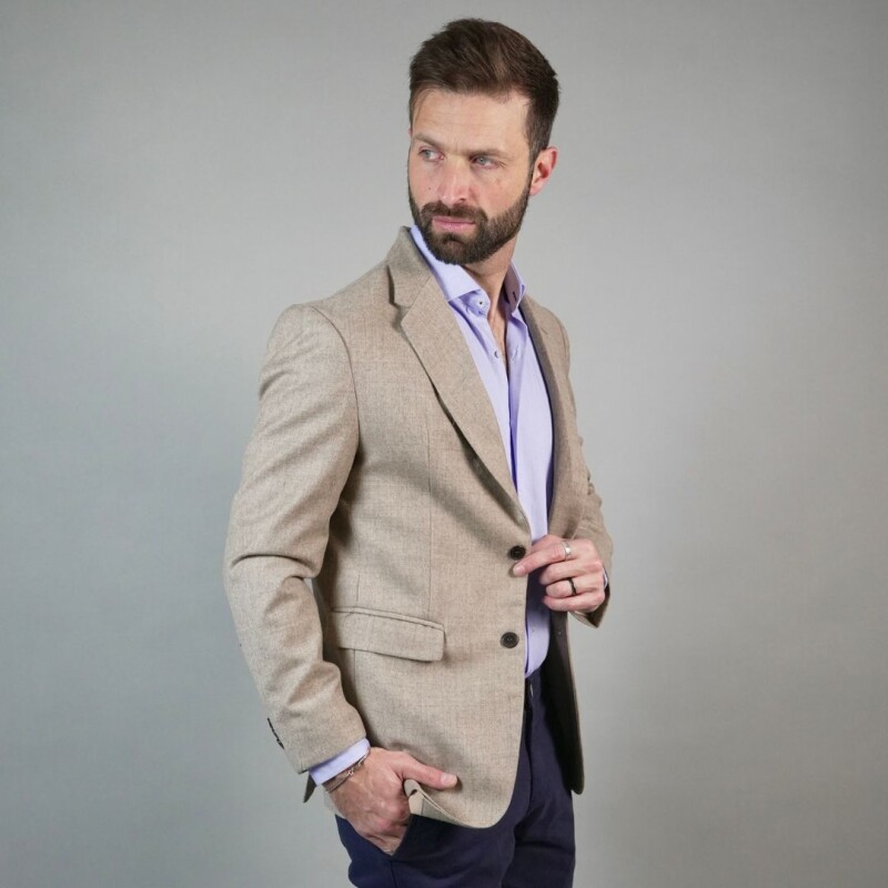 SACO DE LANA Beige