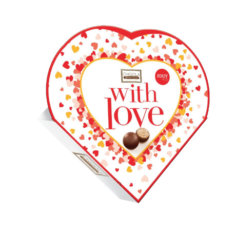BOMBONERA CORAZON WITH LOVE CHIQOLA 100grs BOMBONERA CORAZON WITH LOVE CHIQOLA 100grs