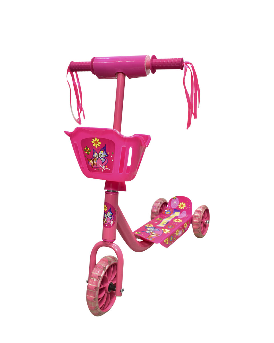 Monopatín scooter para niños - Rosa 