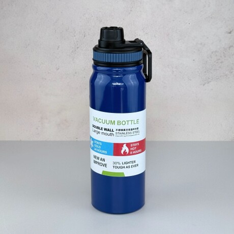 Botella Térmica de Acero Inoxidable Doble Pared | Azul Botella Térmica de Acero Inoxidable Doble Pared | Azul