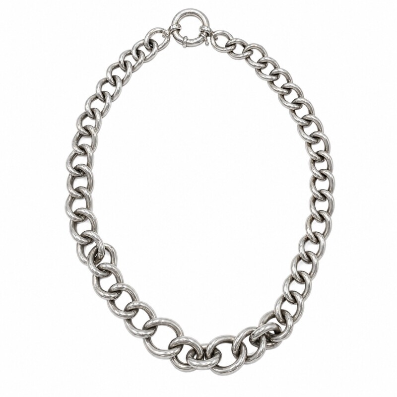 cadena force oval - Plata 925 - Sin Piedra - CD3550 sinpiedra