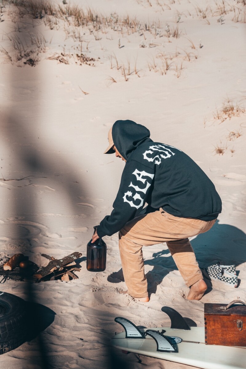 Hoodie Rocker / Negro U