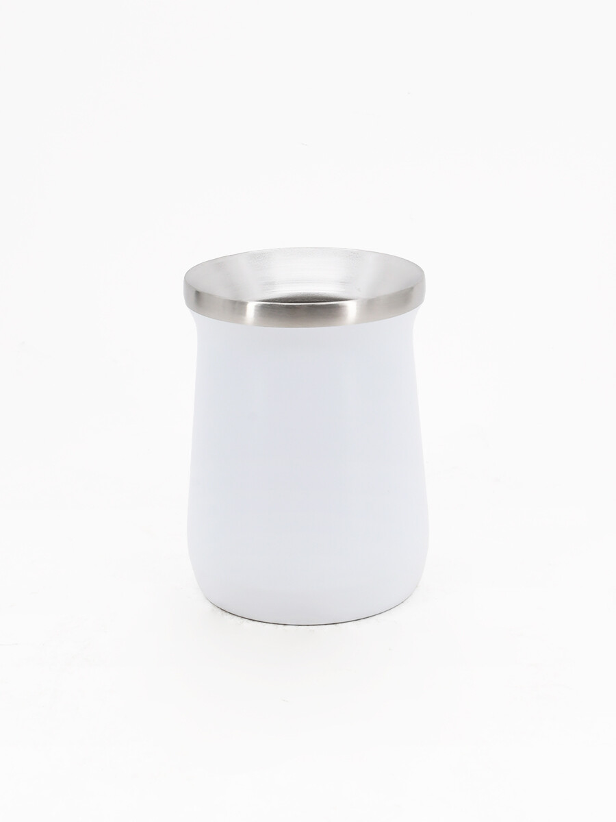 MATE INOX DOBLE CAPA - BLANCO 