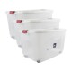 Set x3 Caja organizadora 120lt TRANSPARENTE