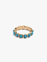 Anillo Con Semiesferas azul