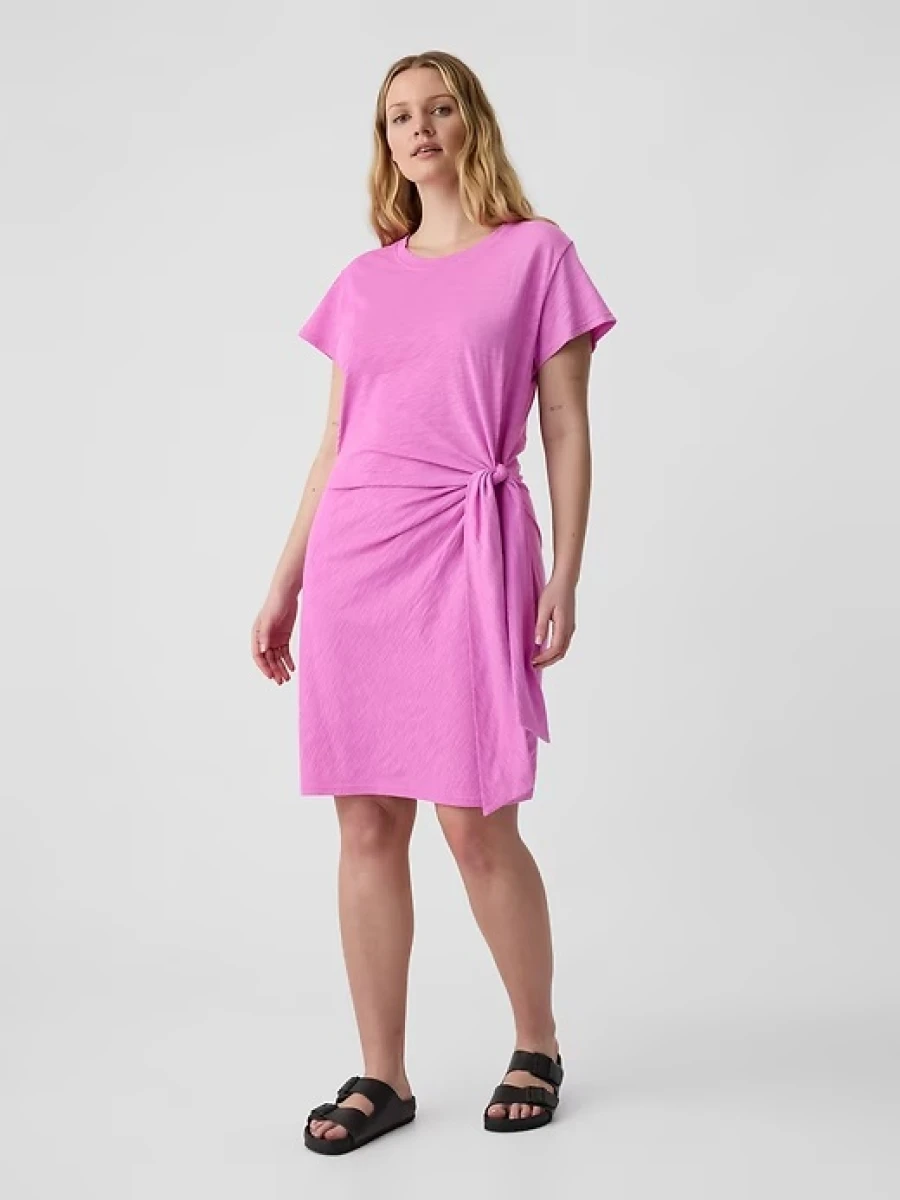 Vestido Con Nudo Mujer - Budding Lilac 
