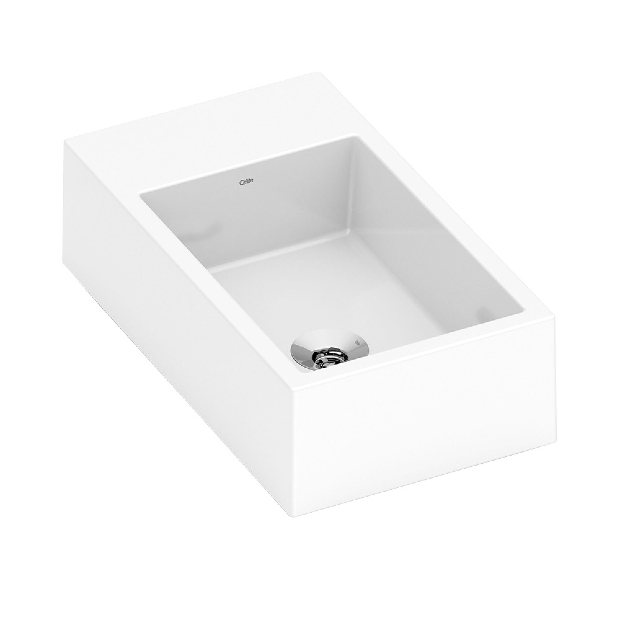 Bacha De Apoyo Modelo Basic Curvi 45x28 Cm Color Blanco — Castro