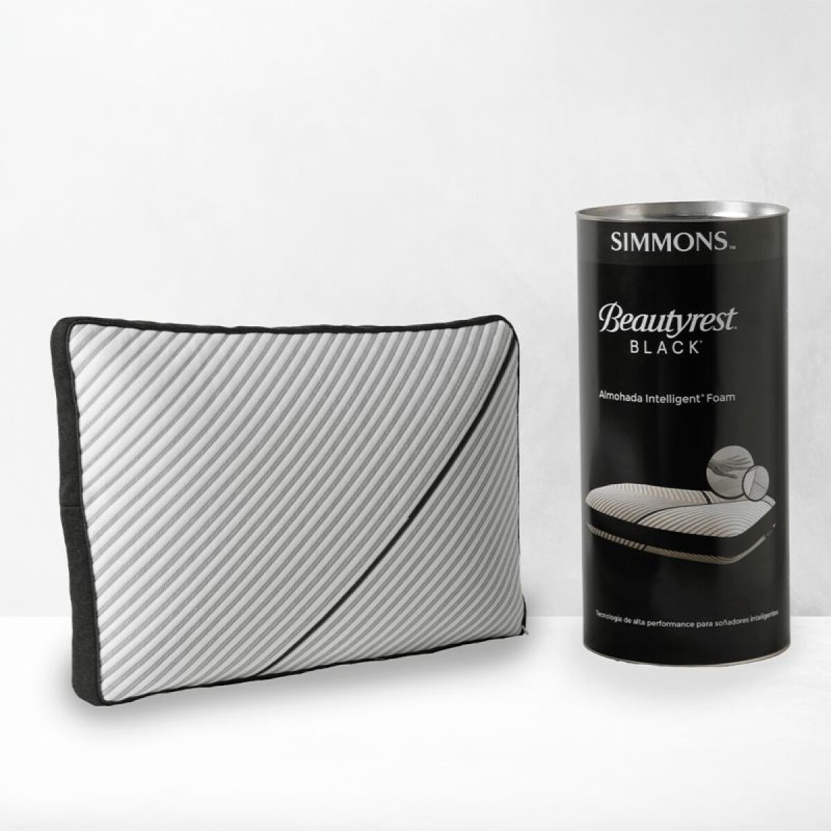 Almohada Simmons Black Intelligent Foam 60x40 