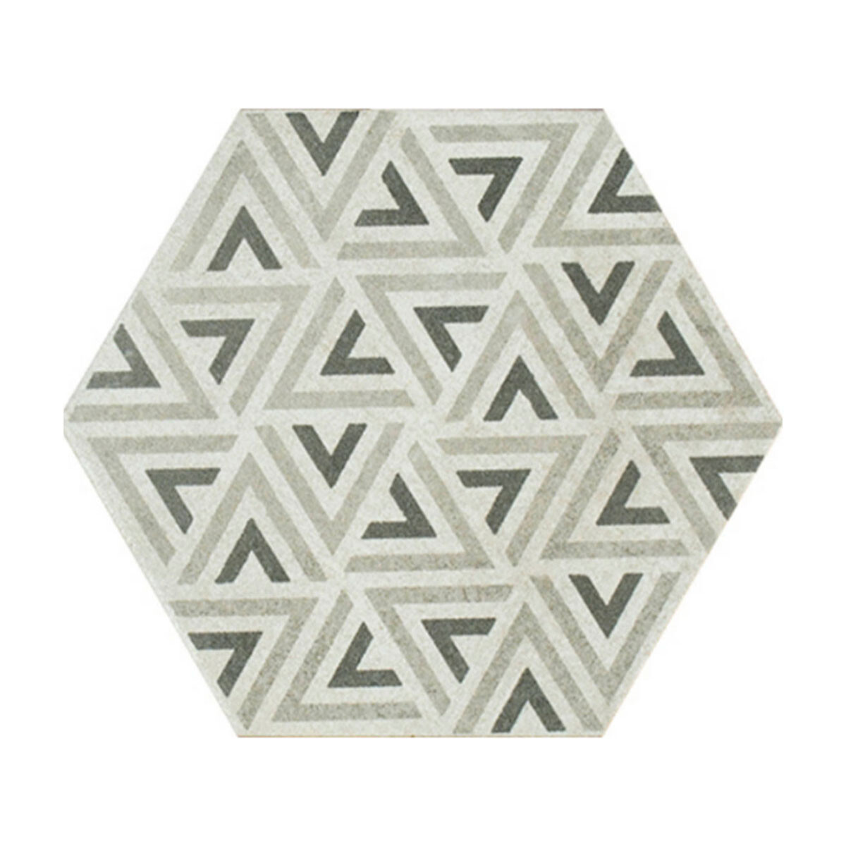 Porcelanatos Hexagonal Mate Gamas De Gris Hidraulicos 