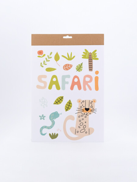 SET DE STICKERS X2 SAFARI AMARILLO