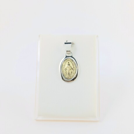 Medalla de la Virgen Milagrosa en plata 925 y double de oro 18 ktes. Medalla de la Virgen Milagrosa en plata 925 y double de oro 18 ktes.