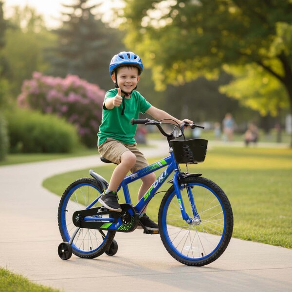 Bicicleta Infantil Sport Rod 20 Canasto Parrilla Guardabarro Azul 1