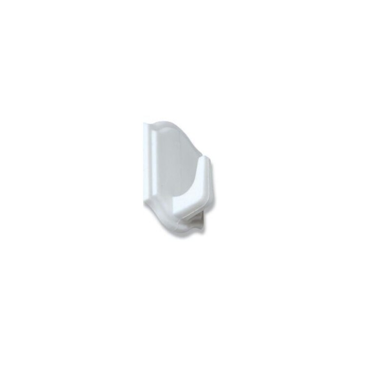GANCHO ADHESIVO DE PLASTICO 3 PIEZAS BLANCO