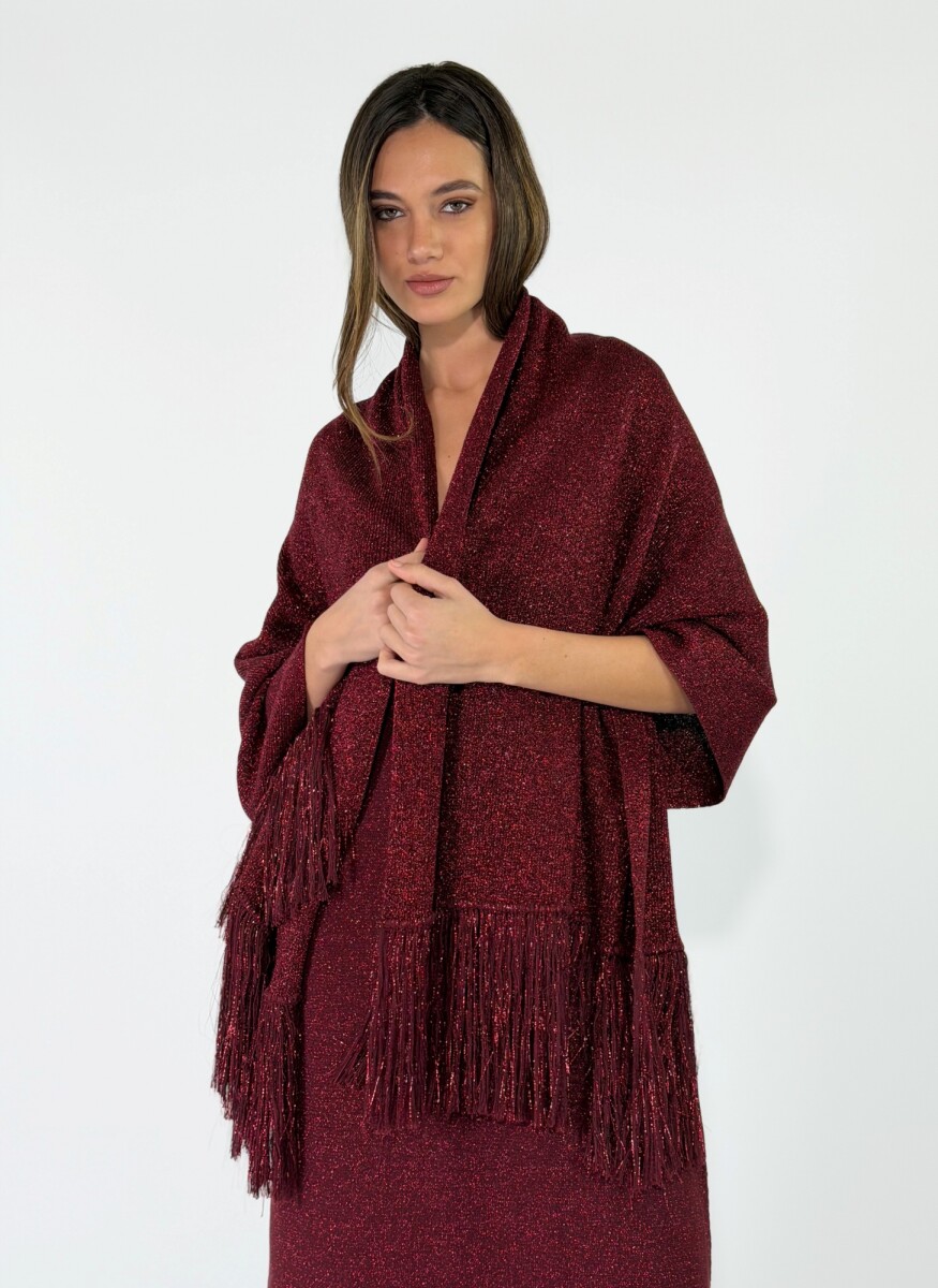 PASHMINA LUMINA - BORDO 