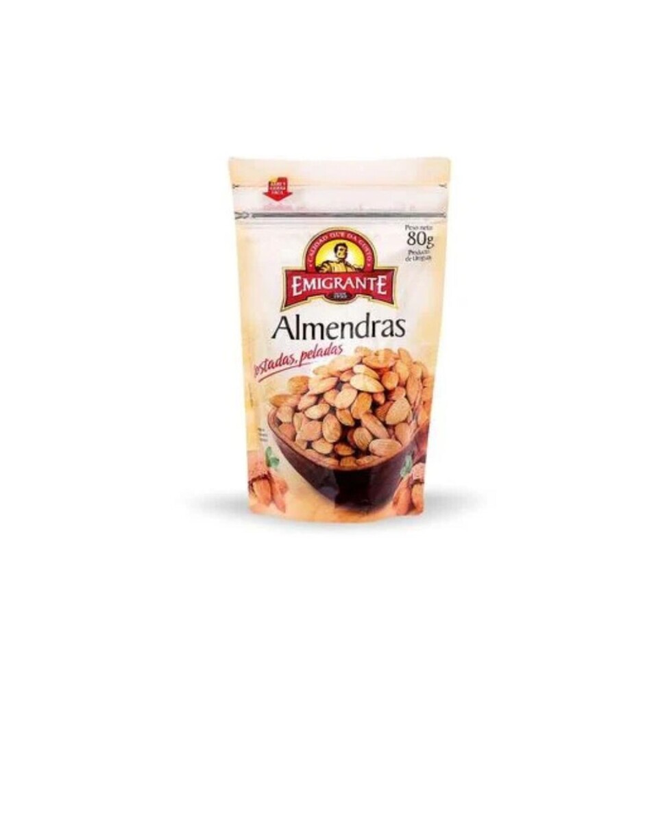 ALMENDRAS TOSTADAS Y PELADAS 80GRS 