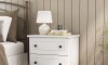 Mesa de luz Americana Plus - 2 Cajones Blanco