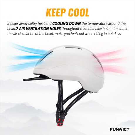 Casco Para Ciclismo Funwict Reflectante Ajustable 001
