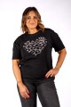 Remera Heart negro