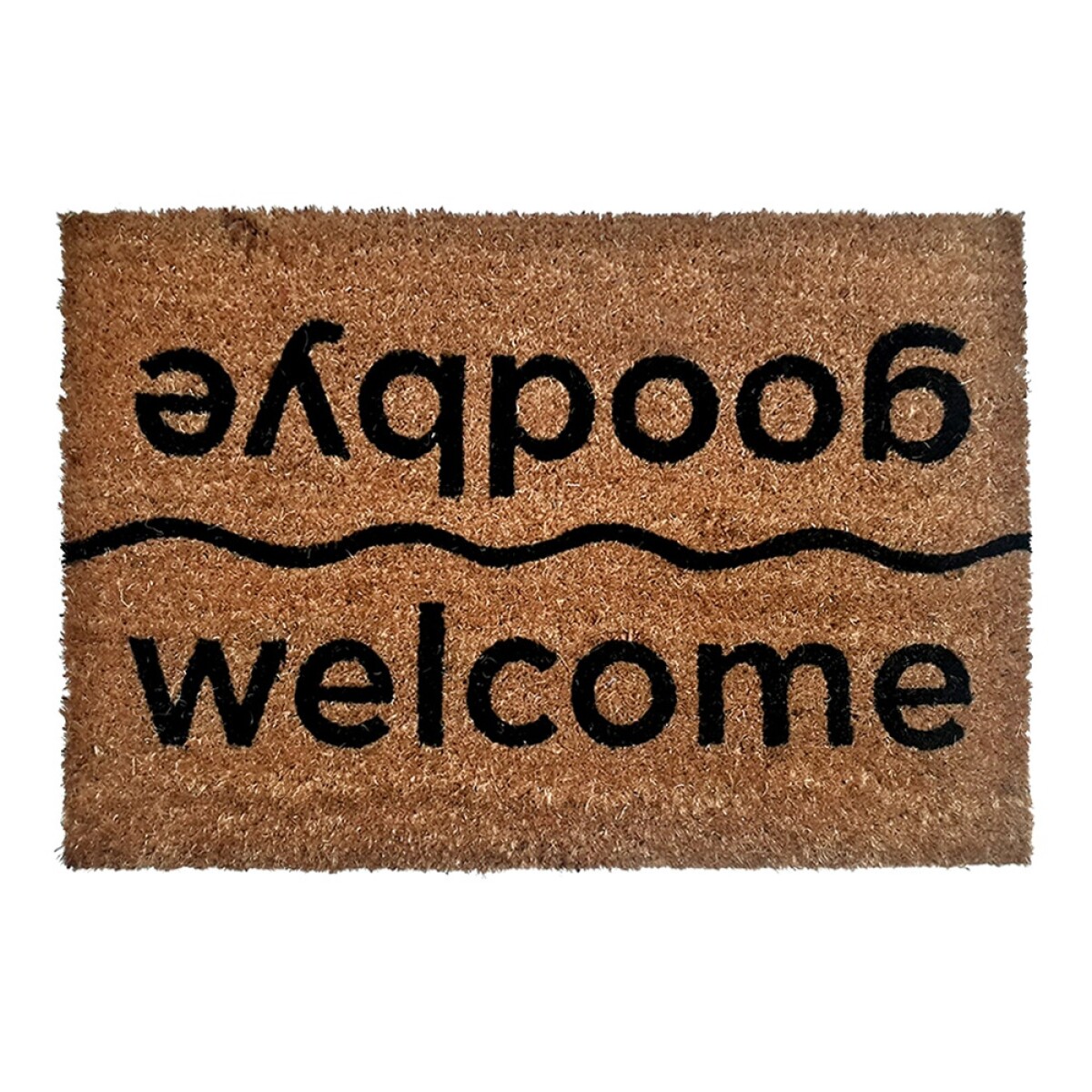 Alfombra Puerta Entrada Felpudo Coco Goma 40X60 - Welcome/goodbye 