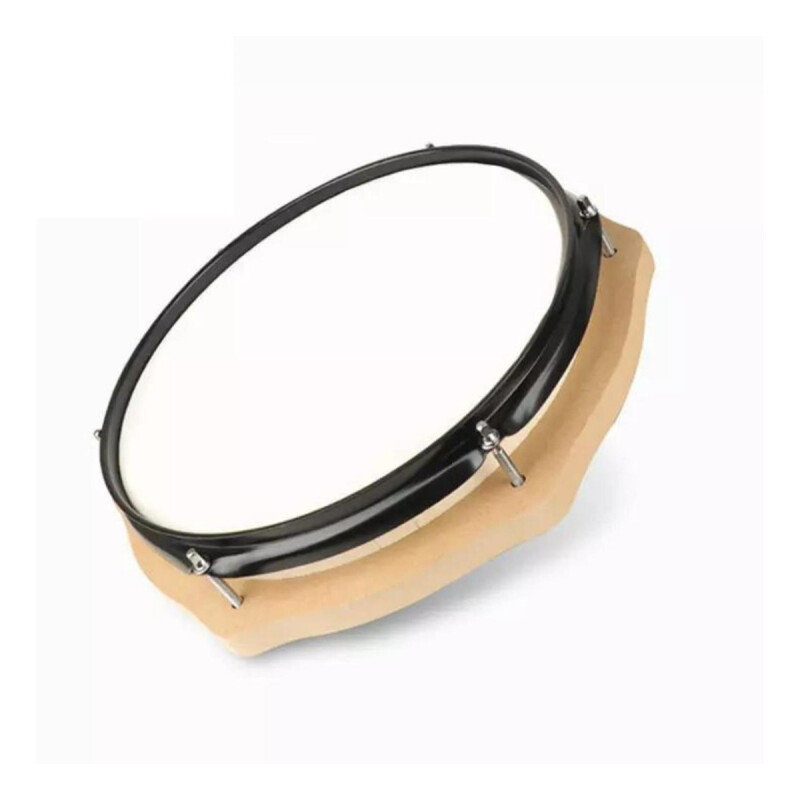 Pandereta Para Batería De Practica Percusión Beige
