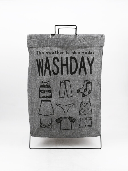 ORGANIZADOR ROPA SUCIA GRIS