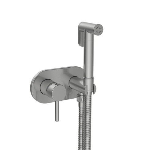 DUCHA HIGIENICA KIT SATINADO-CEPILLADO MURCIA GRIS-BRUSHED NICKEL