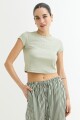 Remera crop top con estampa SURTIDO