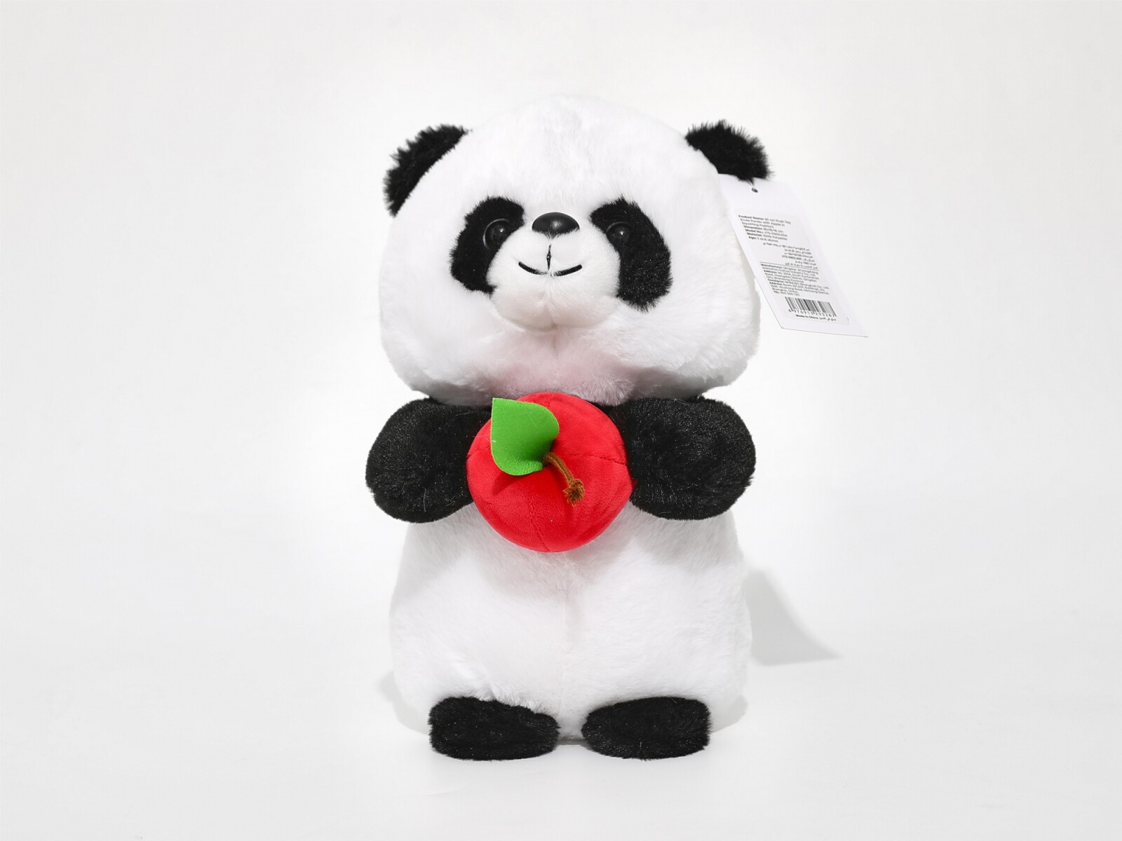 PELUCHE DE 30 CM (PANDA CON MANZANA) 