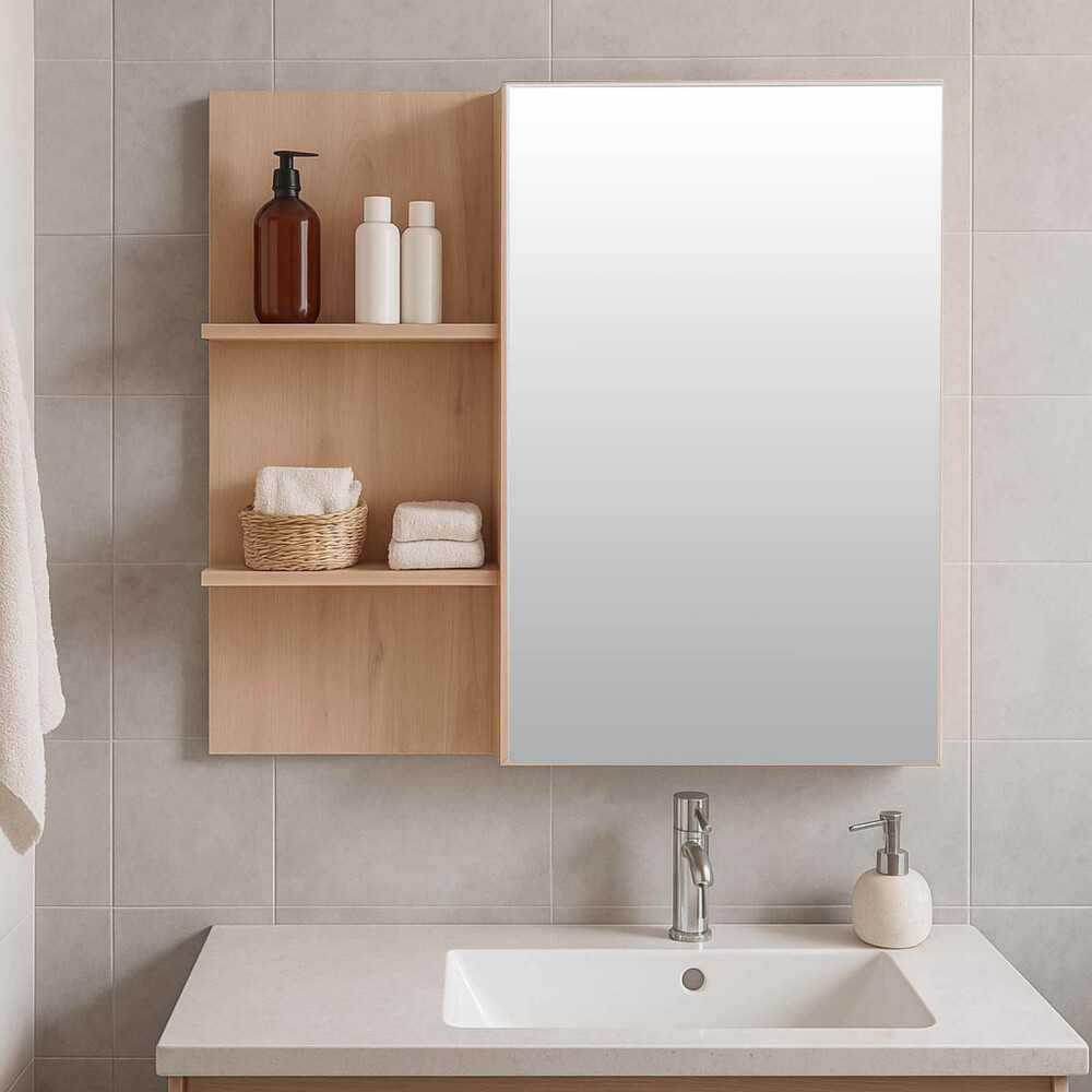 ESPEJO DE BAÑO MDF BLANCO SENSE