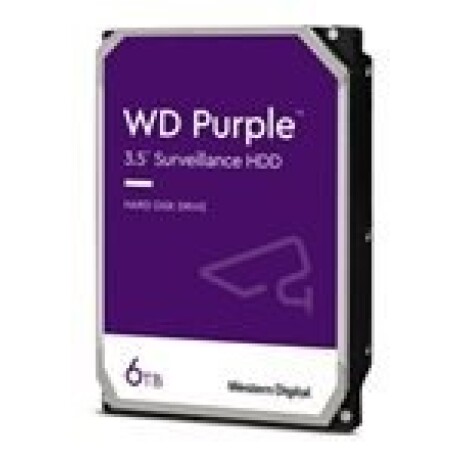 WD Purple WD64PURZ - Disco duro - 6 TB - vigilancia - interno - 3.5" - SATA 6Gb/s - 5400 rpm - búfer: 256 MB WD Purple WD64PURZ - Disco duro - 6 TB - vigilancia - interno - 3.5" - SATA 6Gb/s - 5400 rpm - búfer: 256 MB