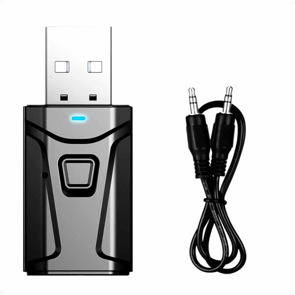 Receptor y Transmisor Bluetooth 5.0 con micrófono para Auriculares TV y Parlantes Receptor y Transmisor Bluetooth 5.0 con micrófono para Auriculares TV y Parlantes