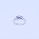 Anillo 18 k blanco con 3 brillantes engrace 4 puntas. Anillo 18 k blanco con 3 brillantes engrace 4 puntas.