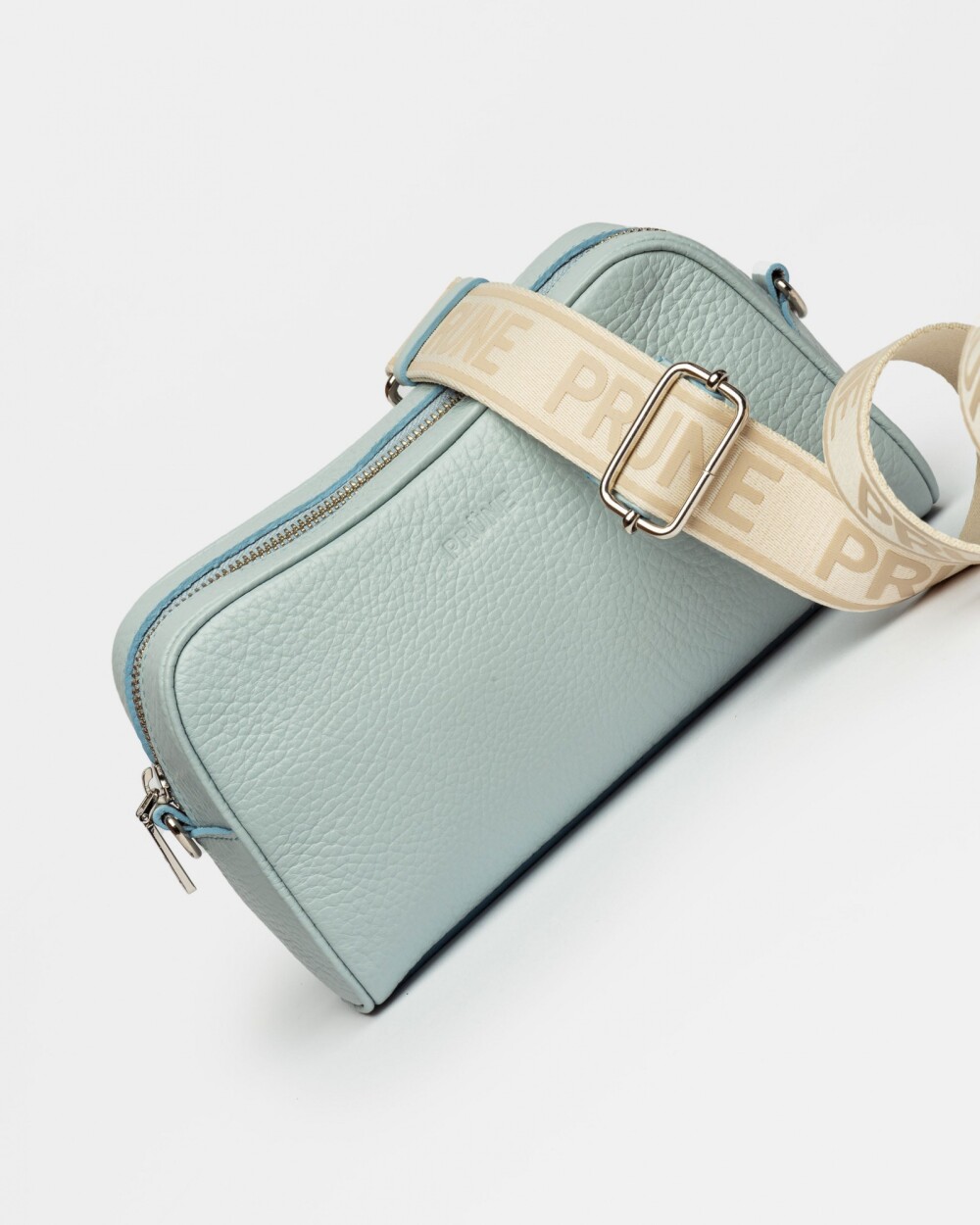 Bandolera The Club en cuero graneado Pearl Blue