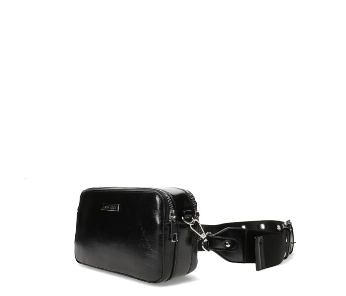 Cartera CUDAL con cinta de ojalillos Black