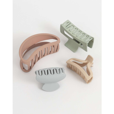 Broches Sets Set por 4 Combinacion Multicolor