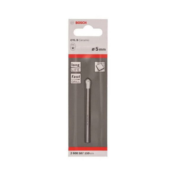 Mecha cilíndrica p/cerámica y azulejos Ø5mm Bosch BS8018
