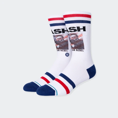 Medias Stance Cash American Rebel Blanco