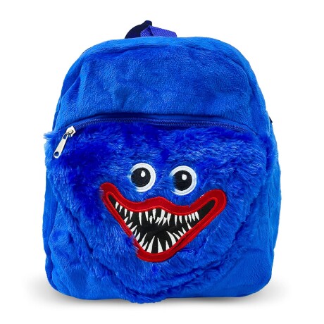 Mochila Peluche Infantil Huggy Wuggy Y Kissy Missy Azul
