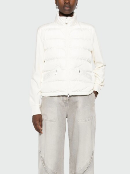 Moncler - Cardigan acolchado con relleno de plumas 0