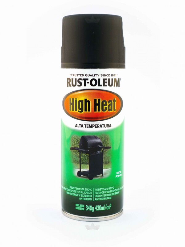AEROSOL RUST OLEUM ALTA-TEMPERATURA NEGRO MATE- 340GRS N/A