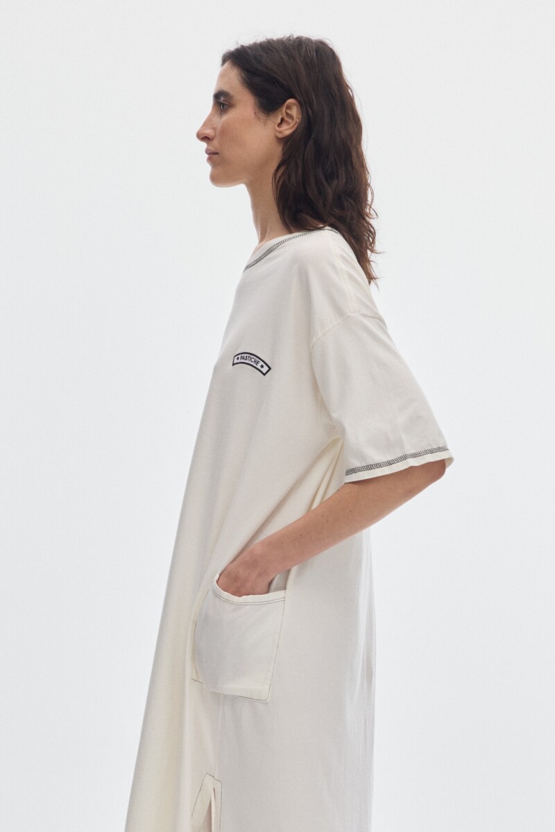 Vestido Pad Bold Offwhite