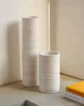 Jarrón Sibone de cerámica blanco 13 cm