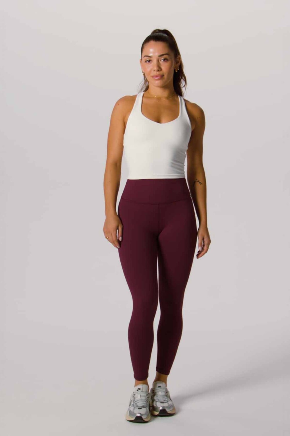 Leggings Define PowerHold High-Waisted 7/8 Mujer Oxblood