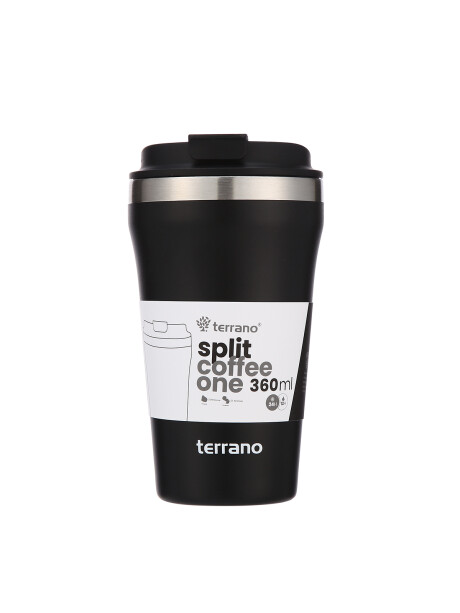 Vaso Térmico Café Split 360mL. Negro