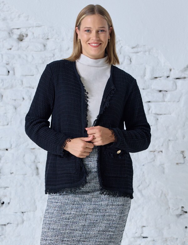 Chaqueta Tejida NEGRO